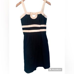 Mica VTG Y2K Black White Bow Dress NWT Size 4